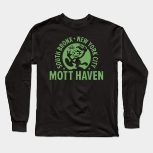 Mott Haven Bronx NYC - Cartoon Style Long Sleeve T-Shirt